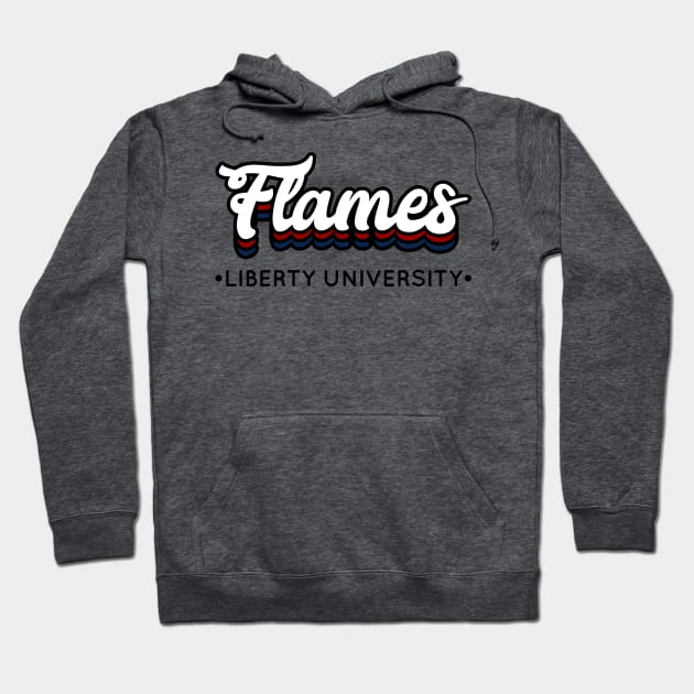 Flames - Liberty University Hoodie by Josh Wuflestad